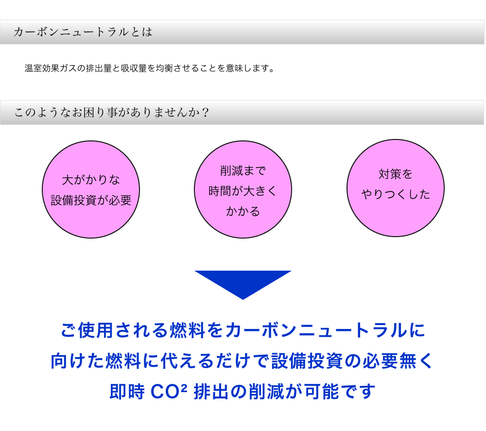 カーボンニュートラルに向けた燃料